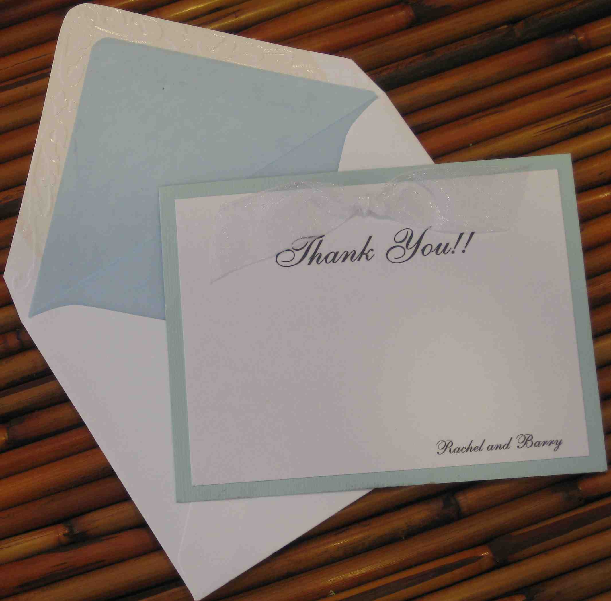 Layered Thank You card